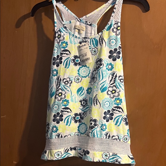 Lucky Brand Other - Lucky Brand Floral Kids Tank Top - Blue, Yellow, Black